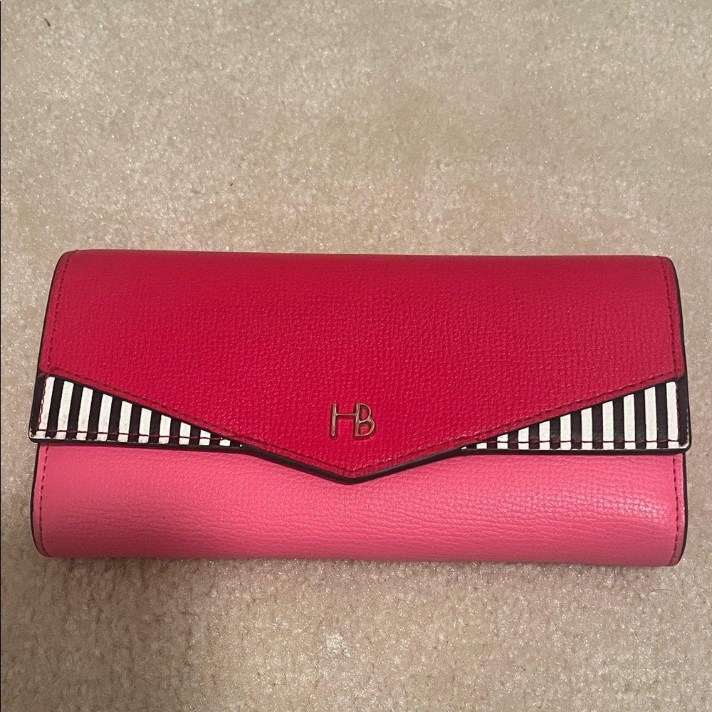 Henri Bendel uptown color block wallet